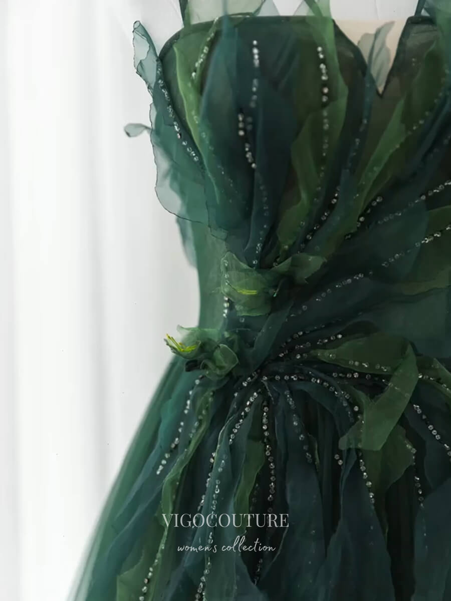 Prom Dress 2025 Green Bow-Tie Prom Dresses Spaghetti Strap Party Dresses 21319-unique elegant Prom Dresses-Green-US2-vigocouture