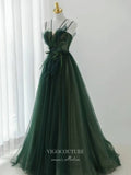 Prom Dress 2025 Green Bow-Tie Prom Dresses Spaghetti Strap Party Dresses 21319-unique elegant Prom Dresses-Green-US2-vigocouture