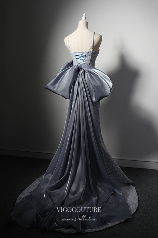 grey mermaid wedding dress Runway inspired sexy ombre grey beaded sparkly mermaid wedding/evening dress with waist cutouts and glitter tulle