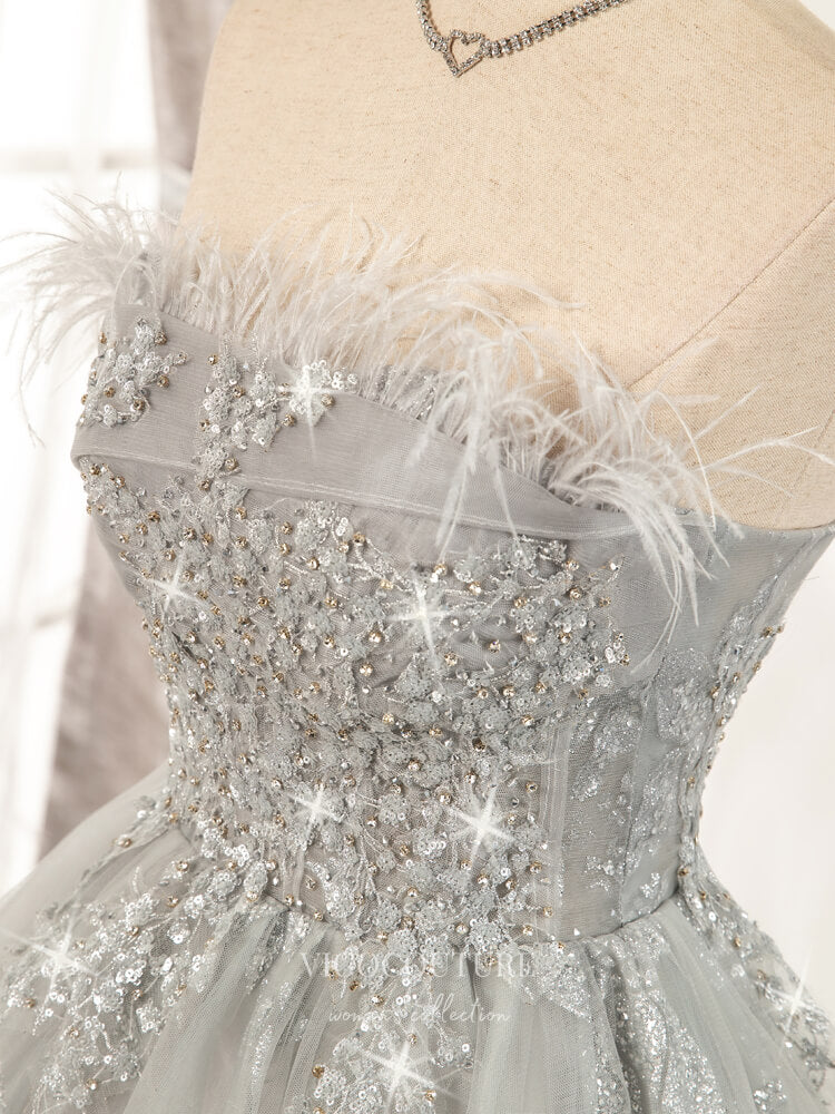 silver dama dresses for cheap Lace Appliqued Silver Satin Short Prom Dresses Cute Homecoming Dresses,apd2486