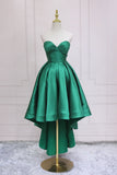 Short Prom Dresses 2025 High-Low Homecoming Dress Strapless Maxi Hoco Dress hc067-Prom Dresses-vigocouture-Green-US2-vigocouture