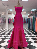 Prom Dress 2025 Hot Pink Spaghetti Strap Mermaid Prom Dress 20949-unique elegant Prom Dresses-Hot Pink-US2-vigocouture