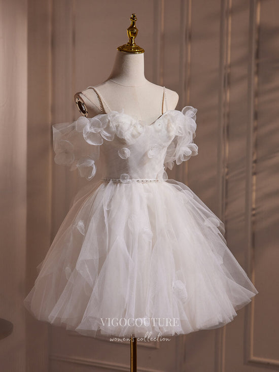 Off The Shoulder Strapless Mini Ivory Homecoming Dress main image 0