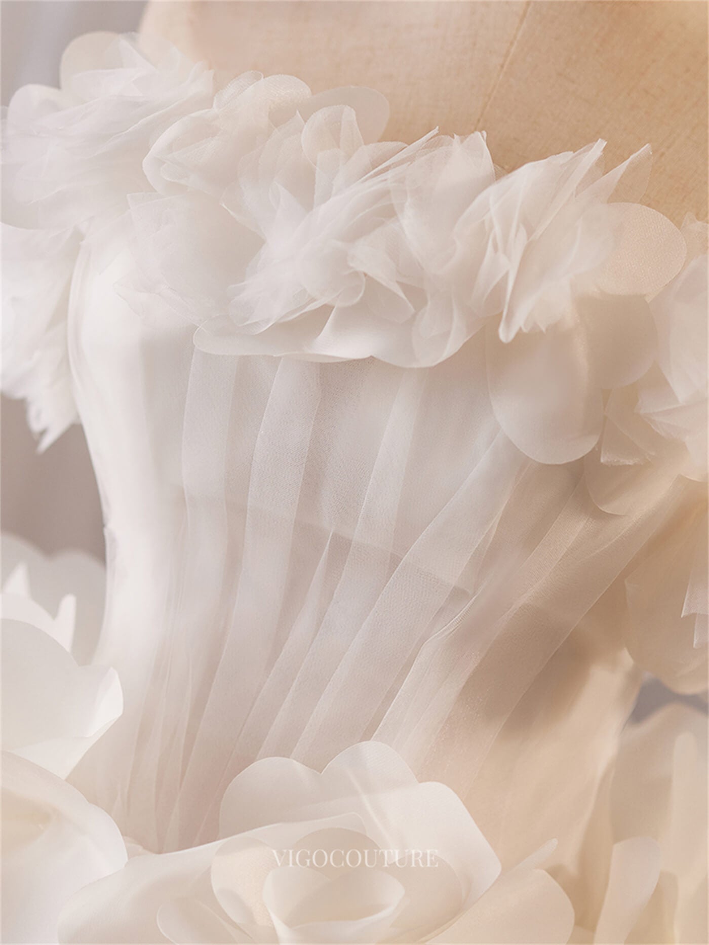white flower homecoming dress Floral Lace Fairy Short Prom Dress V Neck Homecoming Dress ARD2815