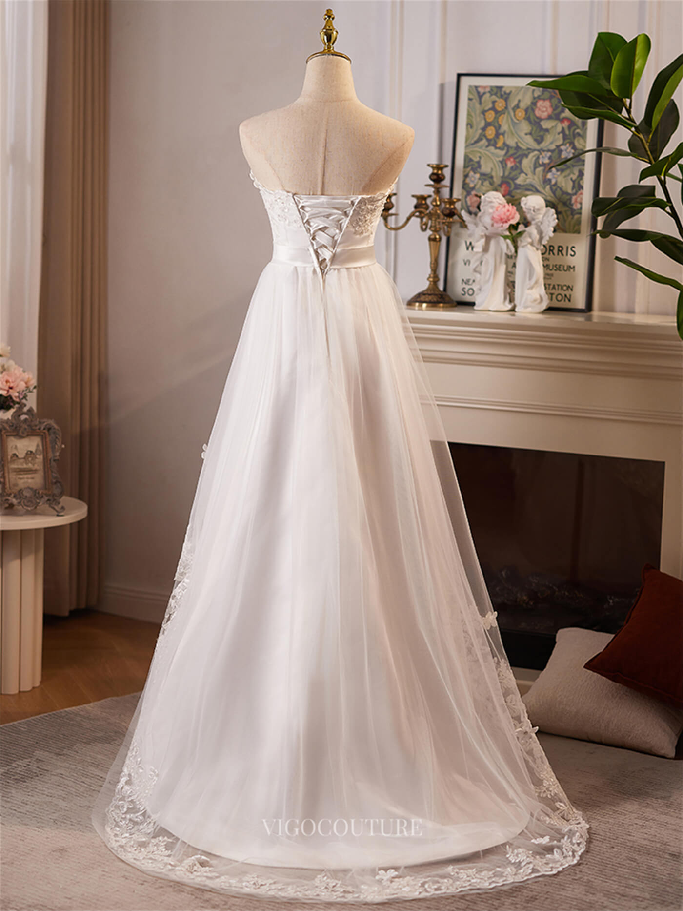 Ivory High Low Floral Prom Dresses Strapless Lace Applique Homecoming Dress 25081 Custom Colors / US2 Ivory High Low Floral Prom Dresses Strapless Lace Applique Homecoming Dress 25081 Custom Colors / US2