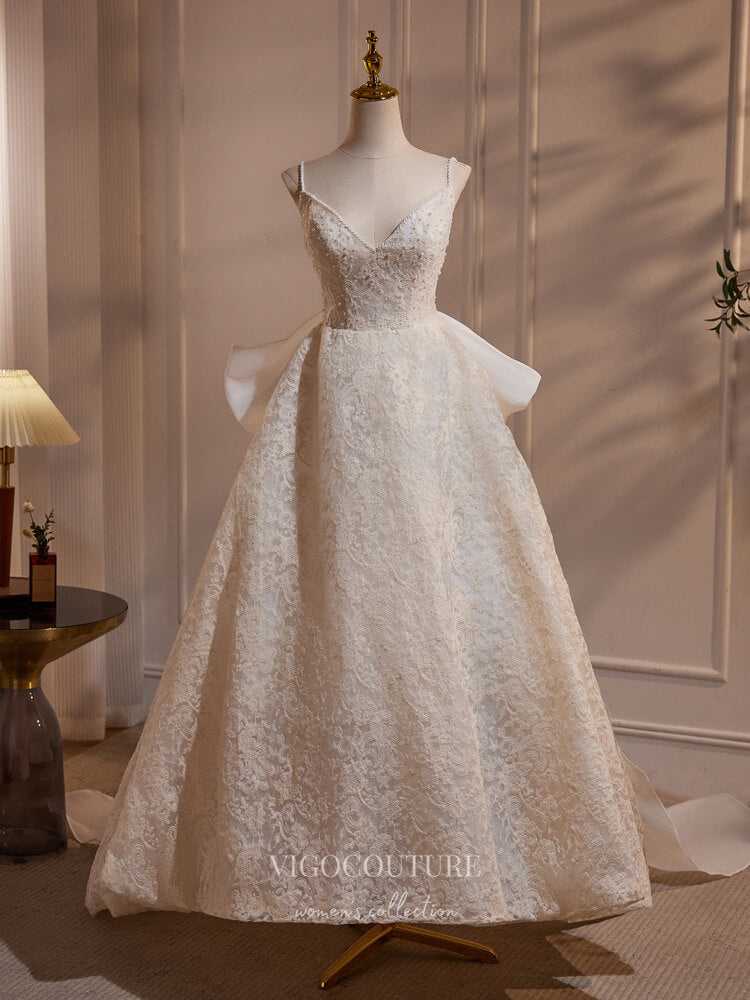 Ivory Lace High Low Prom Dresses Spaghetti Strap Bow Tie Formal Dress 24388 Custom Colors / US12 Ivory Lace High Low Prom Dresses Spaghetti Strap Bow Tie Formal Dress 24388 Custom Colors / US12