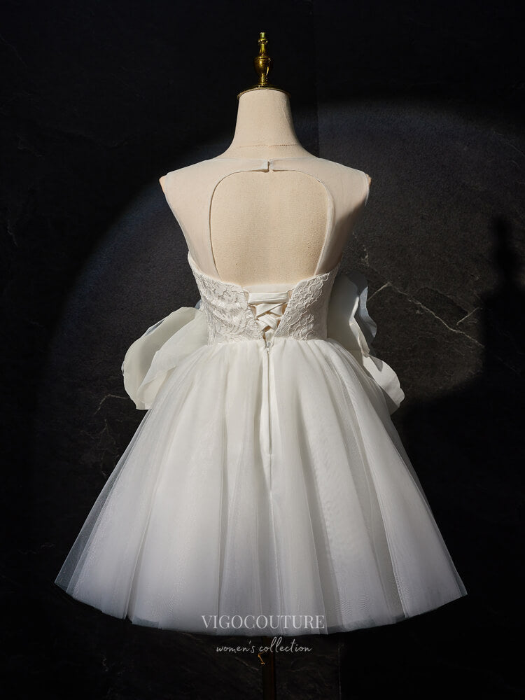 Ivory Rose Blossom Homecoming Dress 3D Flower Graduation Dress hc305 Ivory Rose Blossom Homecoming Dress 3D Flower Graduation Dress hc305