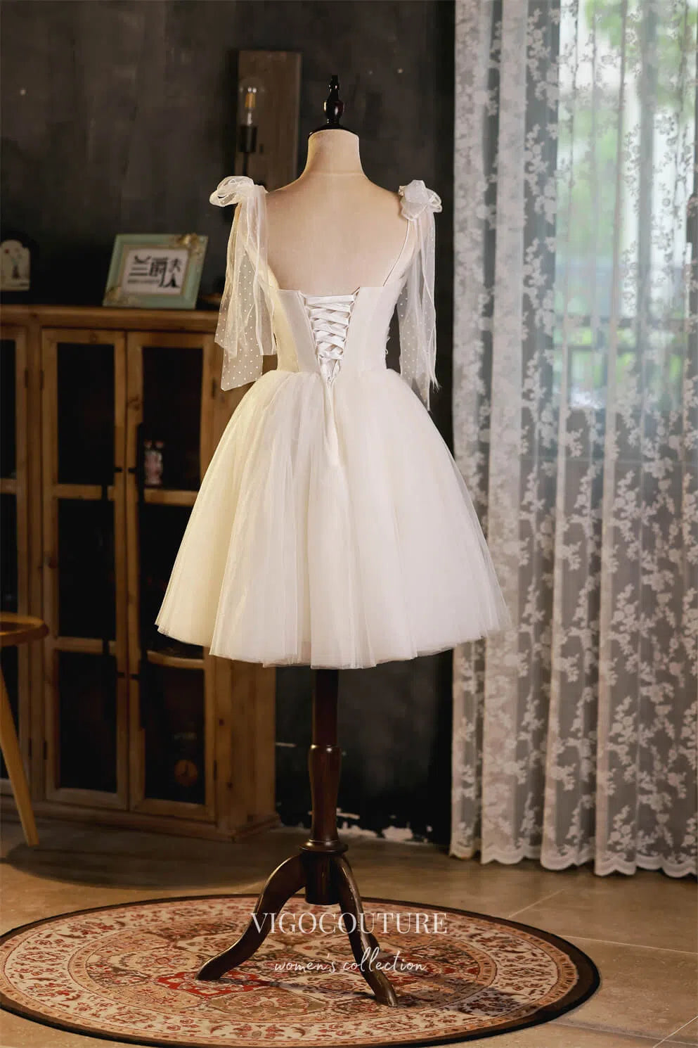 Ivory Spaghetti Strap Homecoming Dresses Sweetheart Neck Graduation Dresses hc146 Custom Colors / Custom Size Ivory Spaghetti Strap Homecoming Dresses Sweetheart Neck Graduation Dresses hc146 Custom Colors / Custom Size