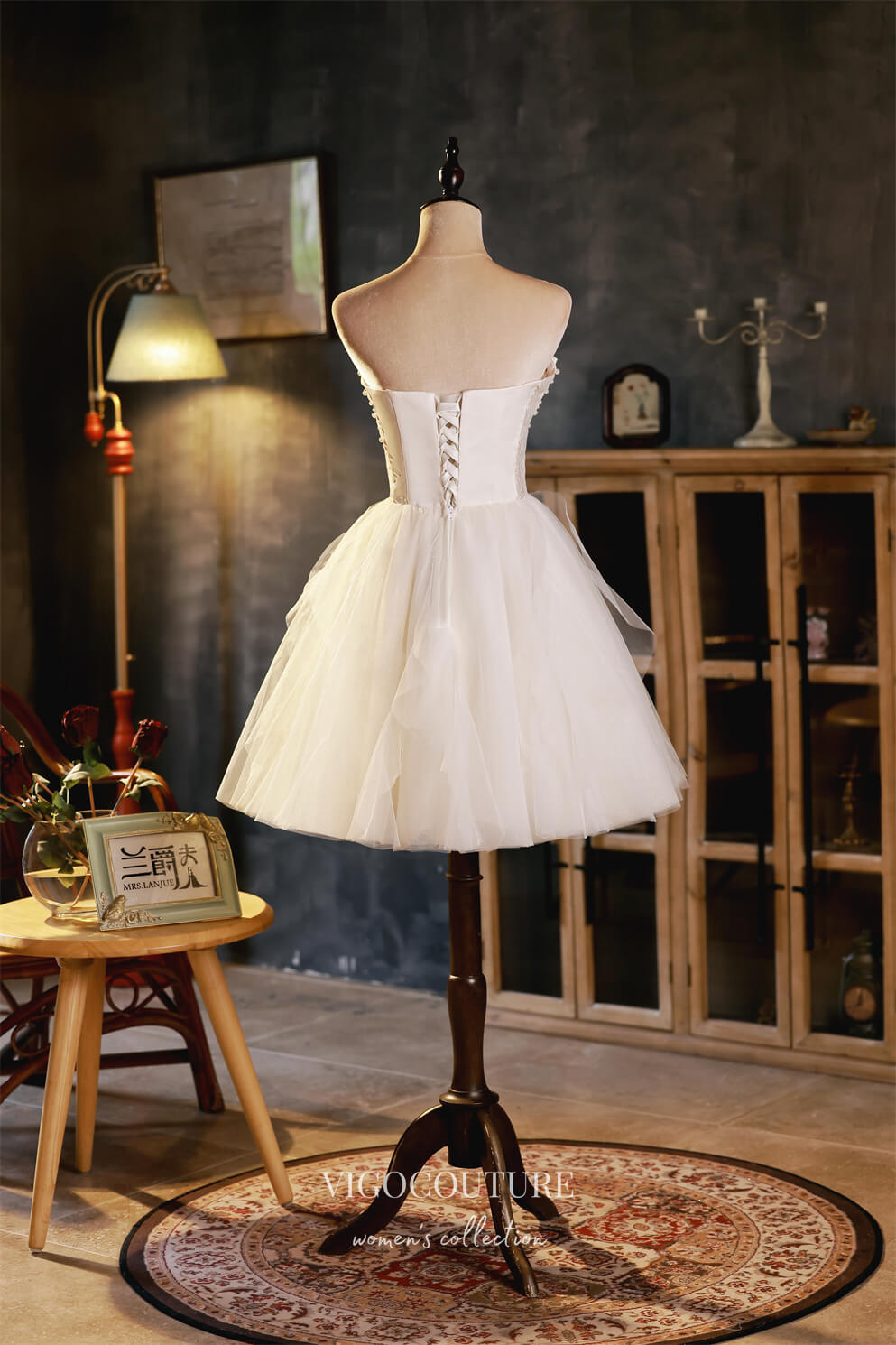 Elegant Casual Dress Short Beige Colour Frocks Ivory Strapless Homecoming Dresses Cute Graduation Dresses HC152 Ivory Elegant Casual Dress Short Beige Colour Frocks Ivory Strapless Homecoming Dresses Cute Graduation Dresses HC152 Ivory
