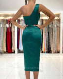 Prom Dress 2025 Knee Length Bodycon Prom Dress Satin Short Formal Dress 20847-unique elegant Prom Dresses-Green-US2-vigocouture