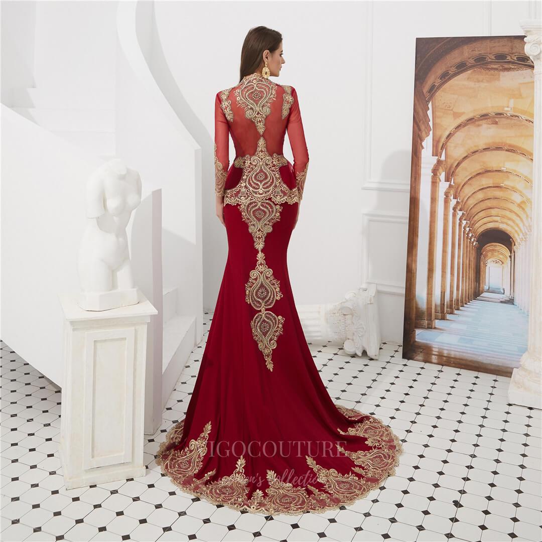 Prom Dress 2025 Lace Applique Mermaid Removable Cape Prom Dress 20279-unique elegant Prom Dresses-Black-US2-vigocouture