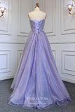 Prom Dress 2025 Lavender Beaded Formal Dresses Strapless A-Line Prom Dress 21623-unique elegant Prom Dresses-Lavender-US2-vigocouture