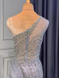 Prom Dress 2025 Lavender Beaded Prom Dresses One Shoulder Sheath Evening Dresses 22071-unique elegant Prom Dresses-Lavender-US2-vigocouture