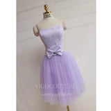 Short Prom Dresses 2025 Lavender Homecoming Dresss Lace Hoco Dress hc068-Prom Dresses-vigocouture-vigocouture