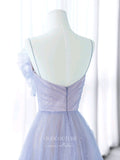 Prom Dress 2025 Lavender Pleated Tulle Prom Dresses Spaghetti Strap Formal Dress 22056-unique elegant Prom Dresses-Lavender-US2-vigocouture