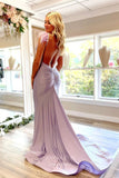 Prom Dress 2025 Lavender Satin Prom Dresses Spaghetti Strap Mermaid Evening Dress 21932-unique elegant Prom Dresses-Lavender-US2-vigocouture