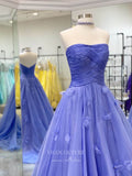 Prom Dress 2025 Lavender Strapless Prom Dresses 3D Flower Evening Dress 21703-unique elegant Prom Dresses-Lavender-US2-vigocouture