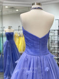 Prom Dress 2025 Lavender Strapless Prom Dresses 3D Flower Evening Dress 21703-unique elegant Prom Dresses-Lavender-US2-vigocouture