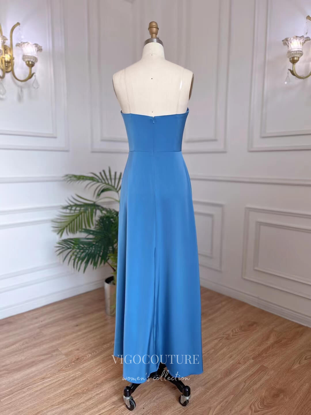 Prom Dress 2025 Light Blue Beaded Convertible Prom Dresses Sheath Mother of the Bride Dress 22116-unique elegant Prom Dresses-Light Blue-US2-vigocouture