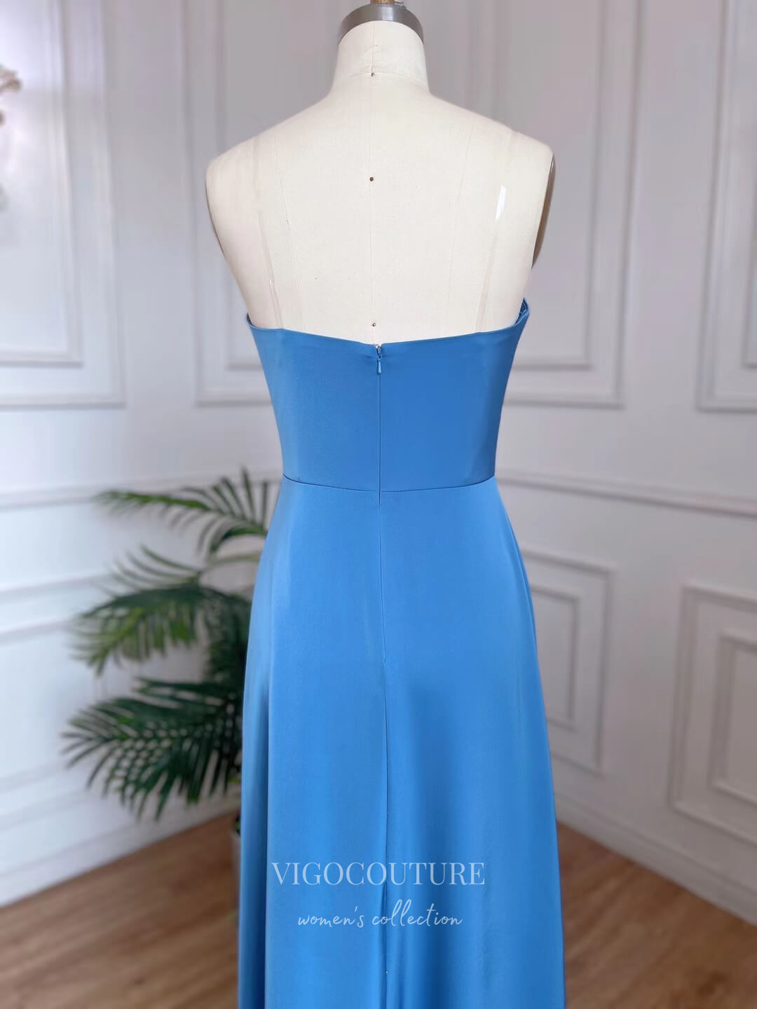 Prom Dress 2025 Light Blue Beaded Convertible Prom Dresses Sheath Mother of the Bride Dress 22116-unique elegant Prom Dresses-Light Blue-US2-vigocouture