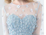 Prom Dress 2025 Light Blue Lace 3D Flower Prom Dress 20780-unique elegant Prom Dresses-Light Blue-US2-vigocouture