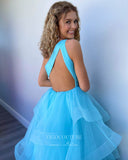 Prom Dress 2025 Light Blue One Shoulder Prom Dresses Pleated Tiered Evening Dress 21806-unique elegant Prom Dresses-Light Blue-US2-vigocouture