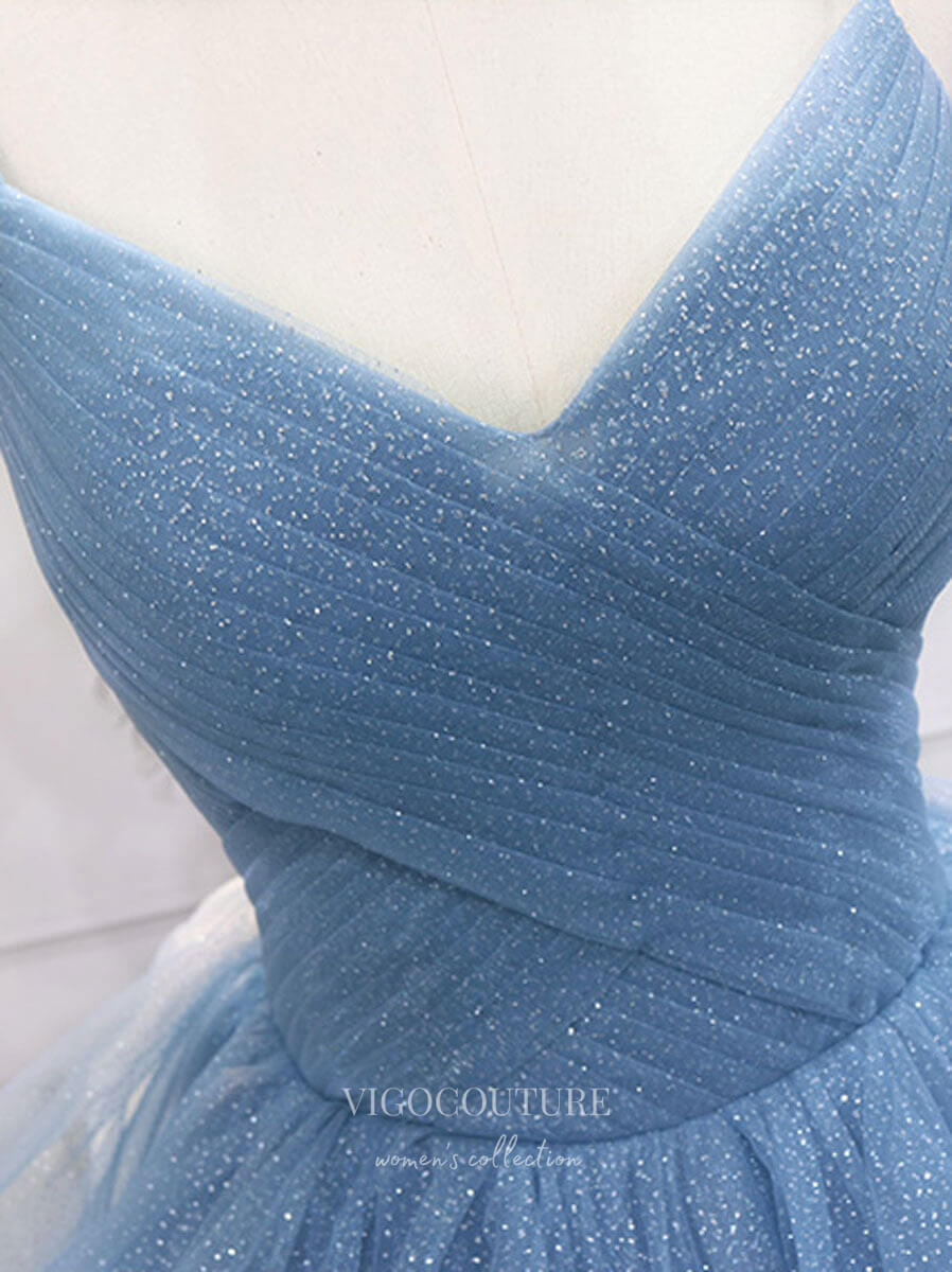 Prom Dress 2025 Light Blue Ruffle Tiered Prom Dresses Spaghetti Strap Sparkly Tulle Evening Dress 21789-unique elegant Prom Dresses-Light Blue-US2-vigocouture