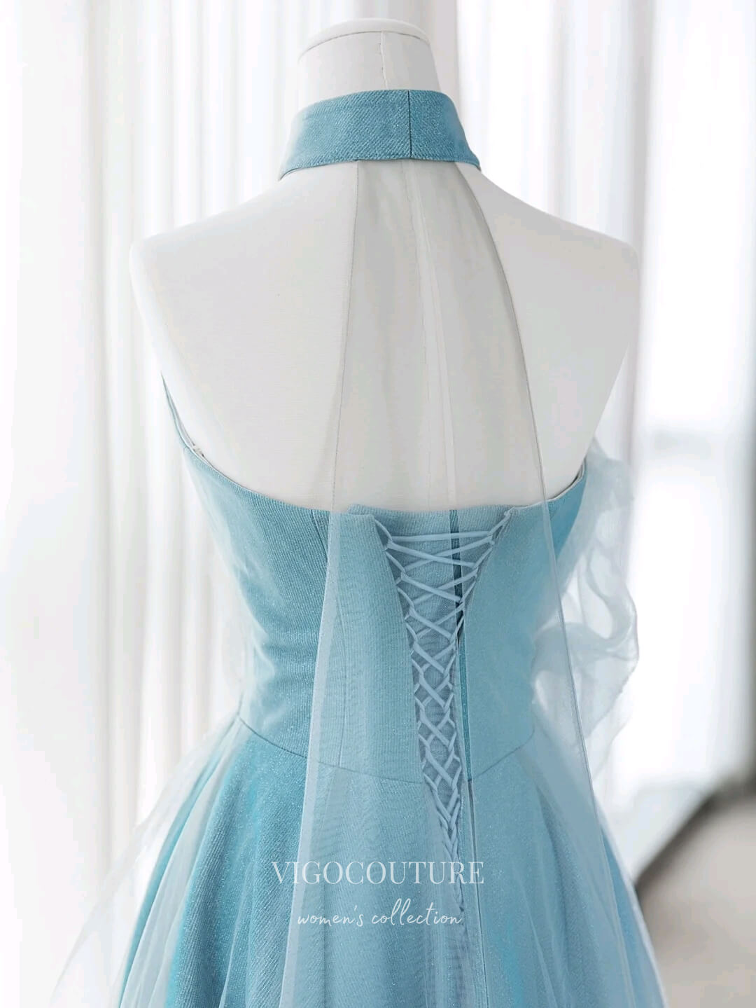 Prom Dress 2025 Light Blue Sweetheart Neck Prom Dresses Sparkly Tulle Formal Gown 22062-unique elegant Prom Dresses-Light Blue-US2-vigocouture