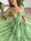 Short Prom Dresses 2025 Light Green Hoco Dresses Spaghetti Strap Maxi Dresses hc157-Prom Dresses-vigocouture-vigocouture