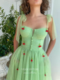 Short Prom Dresses 2025 Light Green Hoco Dresses Spaghetti Strap Maxi Dresses hc157-Prom Dresses-vigocouture-vigocouture