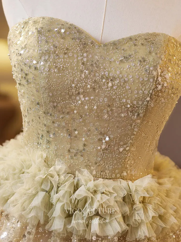 Light Green Sequin Ruffle Homecoming Dress with Sweetheart Neckline hc476 Custom Colors / US10 Light Green Sequin Ruffle Homecoming Dress with Sweetheart Neckline hc476 Custom Colors / US10