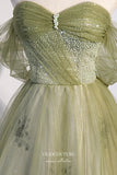 Prom Dress 2025 Light Green Sparkly Tulle Formal Dress Off the Shoulder A-Line Prom Dresses 21674-unique elegant Prom Dresses-Light Green-US2-vigocouture