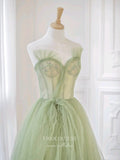 Prom Dress 2025 Light Green Tulle Prom Dresses Strapless Formal Dresses 21153-unique elegant Prom Dresses-Light Green-Custom Size-vigocouture