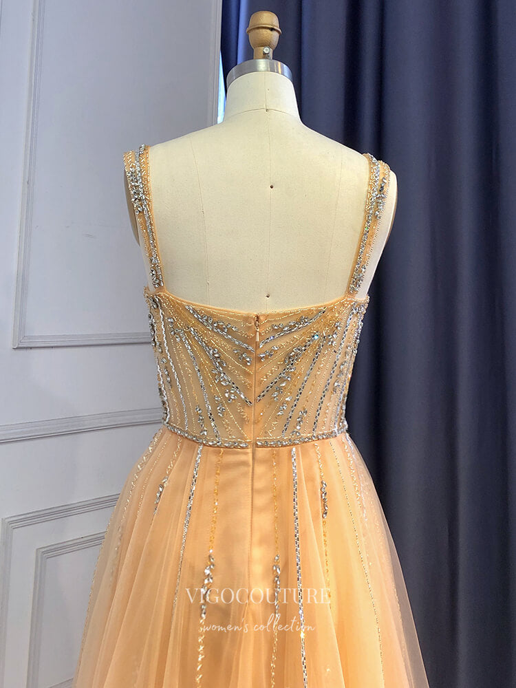 Mauve Beaded Prom Dresses with Slit Gold Overskirt Sheath Formal Dresses 22073 Mauve / US8 Mauve Beaded Prom Dresses with Slit Gold Overskirt Sheath Formal Dresses 22073 Mauve / US8