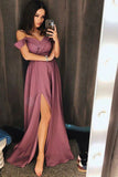 Prom Dress 2025 Mauve Chiffon Prom Dress 20381-unique elegant Prom Dresses-Mauve-US2-vigocouture