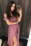 Prom Dress 2025 Mauve Chiffon Prom Dress 20381-unique elegant Prom Dresses-Mauve-US2-vigocouture