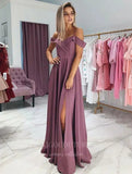 Prom Dress 2025 Mauve Chiffon Prom Dress 20381-unique elegant Prom Dresses-Mauve-US2-vigocouture