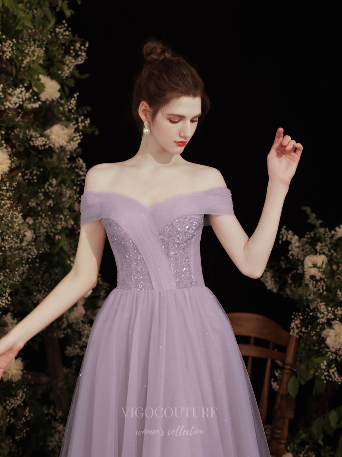 Prom Dress 2025 Mauve Off the Shoulder Beaded Prom Dress 20733-unique elegant Prom Dresses-Mauve-US2-vigocouture