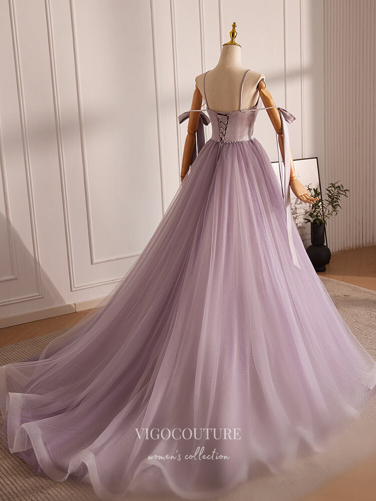 Prom Dress 2025 Mauve Pearl String Shimmering Tulle Prom Dresses Spaghetti Strap 24396-unique elegant Prom Dresses-Mauve-Custom Size-vigocouture