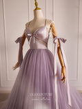 Prom Dress 2025 Mauve Pearl String Shimmering Tulle Prom Dresses Spaghetti Strap 24396-unique elegant Prom Dresses-Mauve-Custom Size-vigocouture