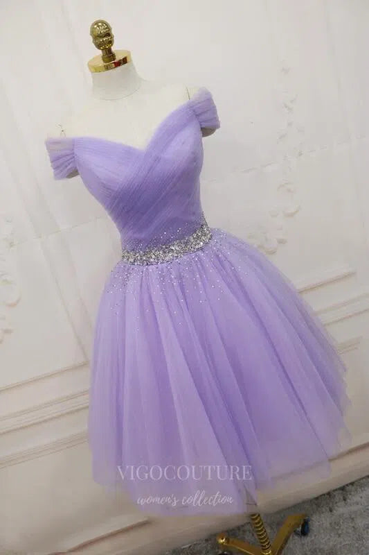 Off the Shoulder Homecoming Dress Beaded Hoco Dress hc002 vigocouture Off the Shoulder Homecoming Dress Beaded Hoco Dress hc002 vigocouture