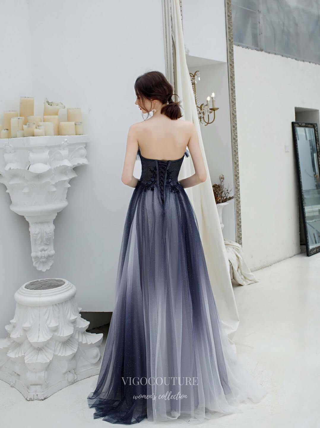 Prom Dress 2025 Ombre Beaded Strapless Prom Dress 20206-unique elegant Prom Dresses-Ombre-US2-vigocouture