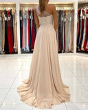 Prom Dress 2025 One Shoulder Chiffon Prom Dress 20831-unique elegant Prom Dresses-Khaki-US2-vigocouture