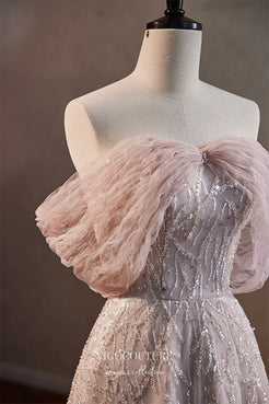 Ovlias Pink High-Neck Halter Prom Dress Sleeveless Backless Chiffon with Pleated YC0373 main image 1