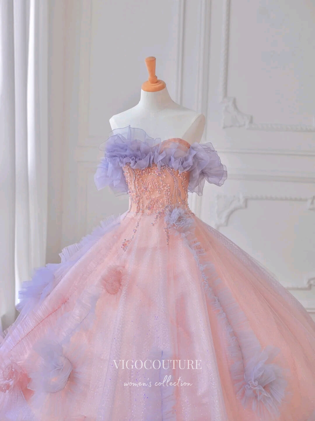 Pink Beaded Quinceanera Dresses Strapless Sweet 15 Dresses 21160 Custom Colors / Custom Size Pink Beaded Quinceanera Dresses Strapless Sweet 15 Dresses 21160 Custom Colors / Custom Size