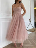 Short Prom Dresses 2025 Pink Homecoming Dress Blush Spaghetti Strap Hoco Dress hc015-Prom Dresses-vigocouture-Pink-US2-vigocouture