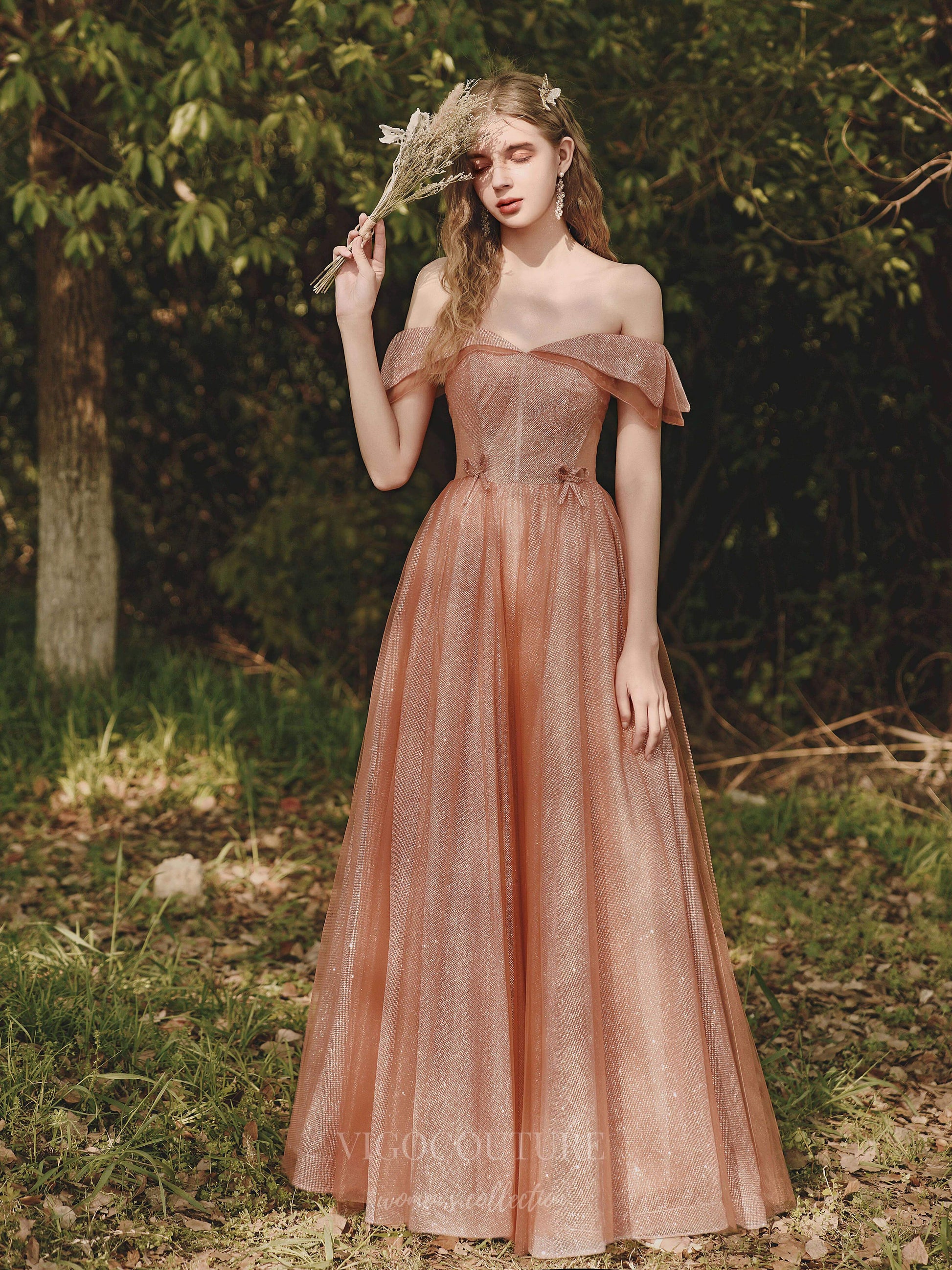 Pink Off the Shoulder Prom Dress 20706 Pink / US12 Pink Off the Shoulder Prom Dress 20706 Pink / US12