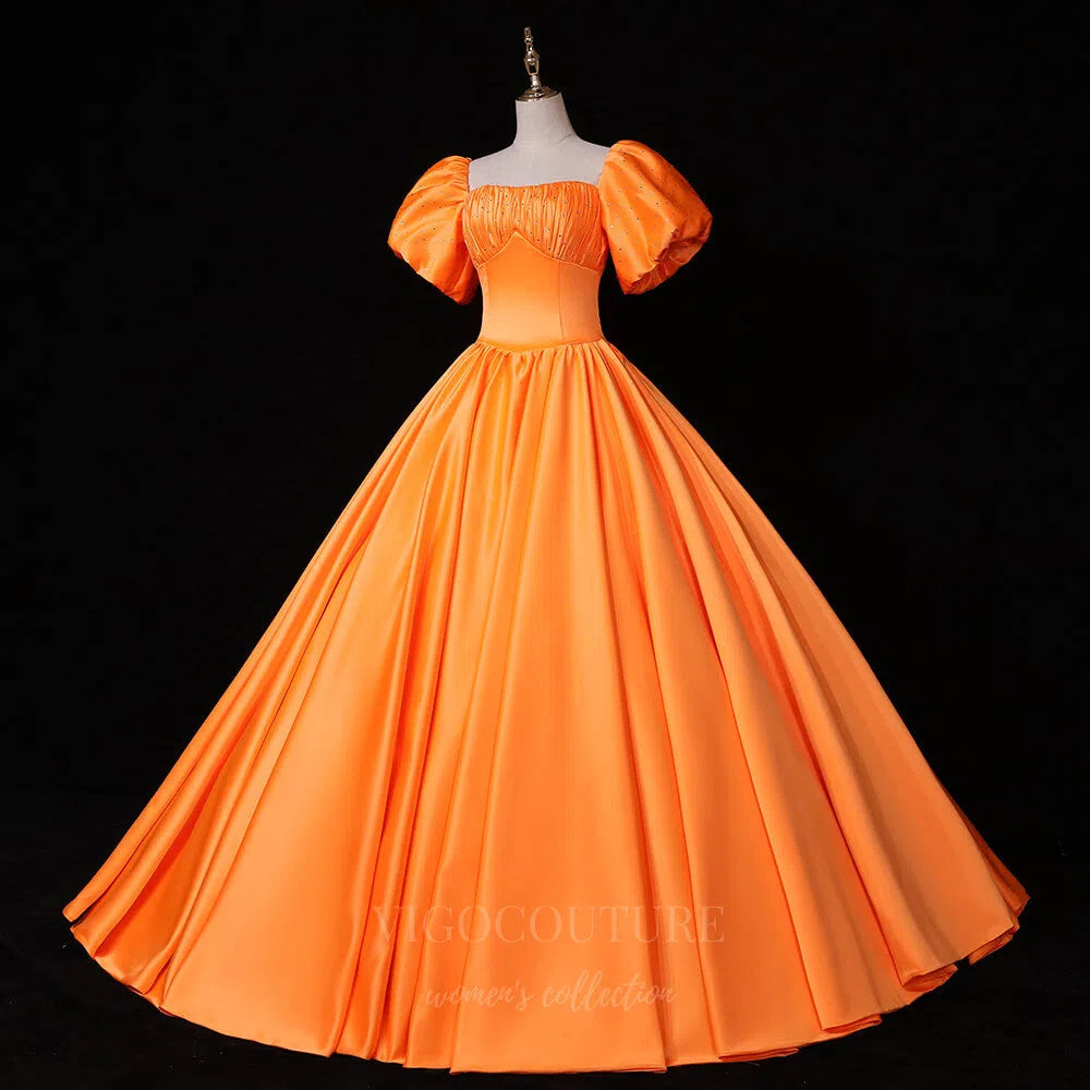 pink and orange quinceanera dresses Hot pink and orange quince dress