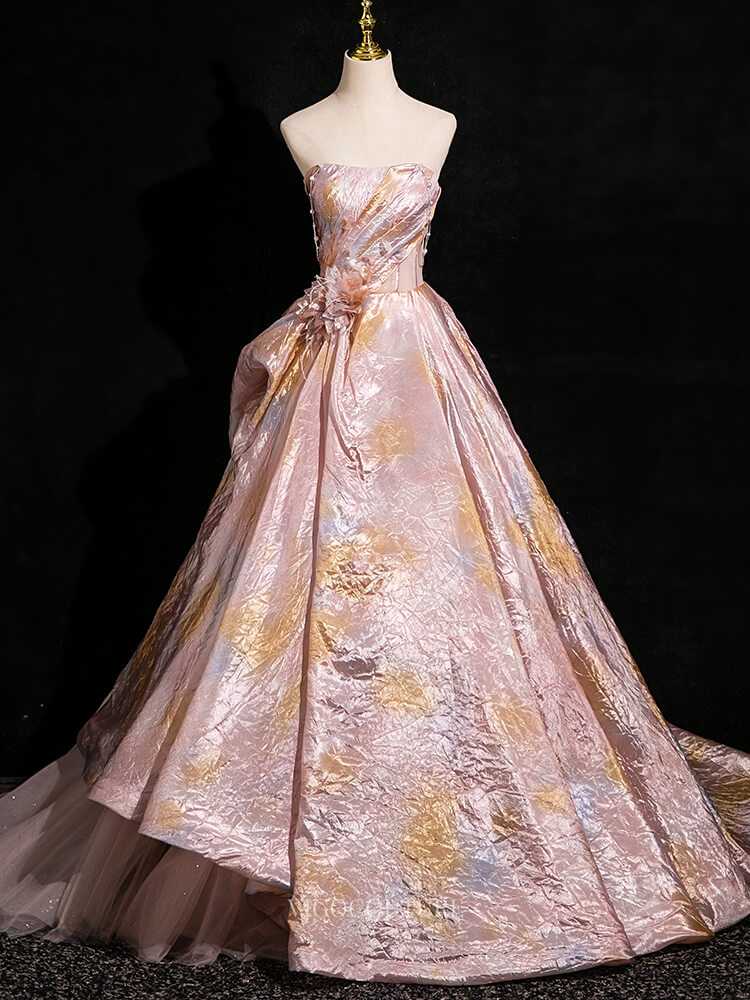Pink Wrinkled Prom Dresses Shimmering Off the Shoulder Quinceanera Dre ...