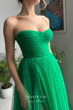 Prom Dress 2025 Printed Hearts Prom Dresses Strapless Formal Dresses 21580-unique elegant Prom Dresses-Green-US2-vigocouture